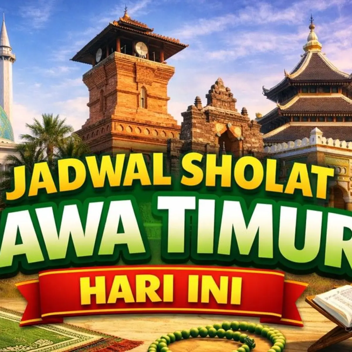 Jadwal Ibadah Salat Fardu Muslim di Jawa Timur: Panduan Akurat untuk Jumat, 22 Mei 2026