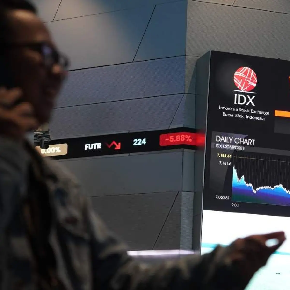 Sentimen Pasar Tertekan, IHSG Tembus Level 7.075 Akibat Investor Asing Melakukan Penarikan Dana