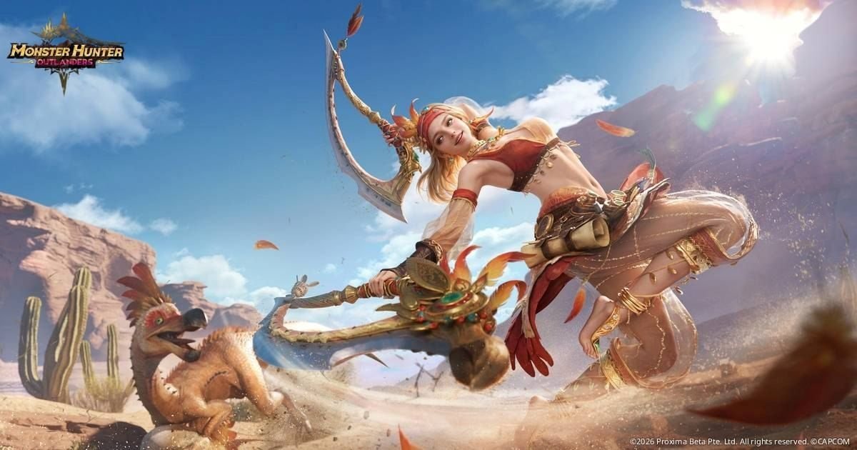 Game Seluler Monster Hunter Outlanders Resmi Dihadirkan Garena untuk Pasar Asia Tenggara