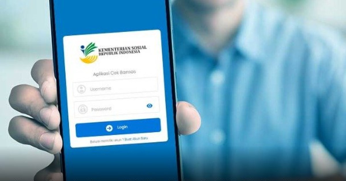 INFO RESMI KEMENSOS - Tampilan antarmuka pengecekan status penerima bansos PKH melalui laman resmi Kemensos di layar ponsel.