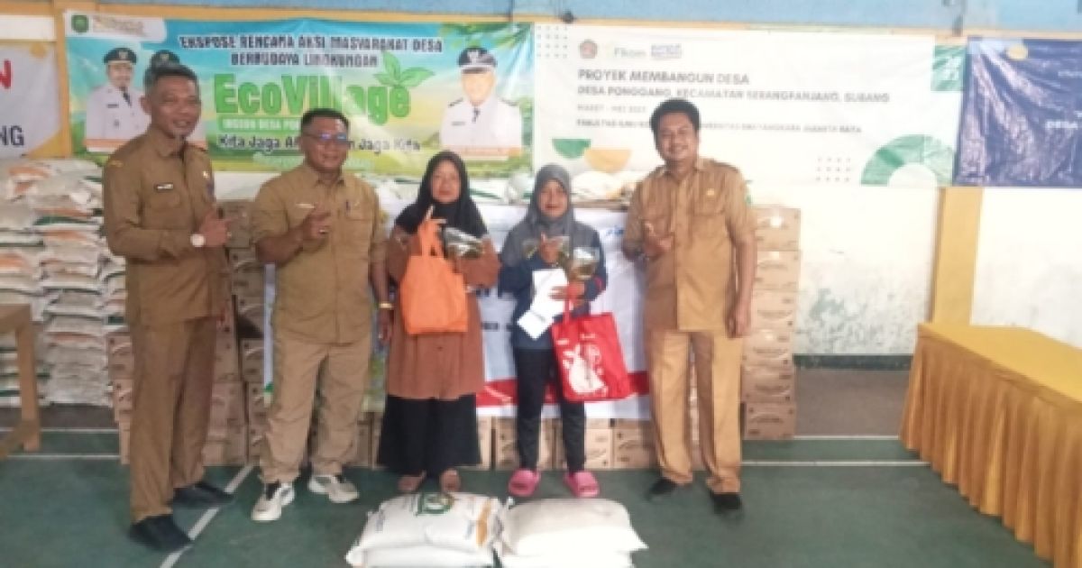 Bantuan BPNT di Desa Ponggang Warga: Kami Sangat Terbantu