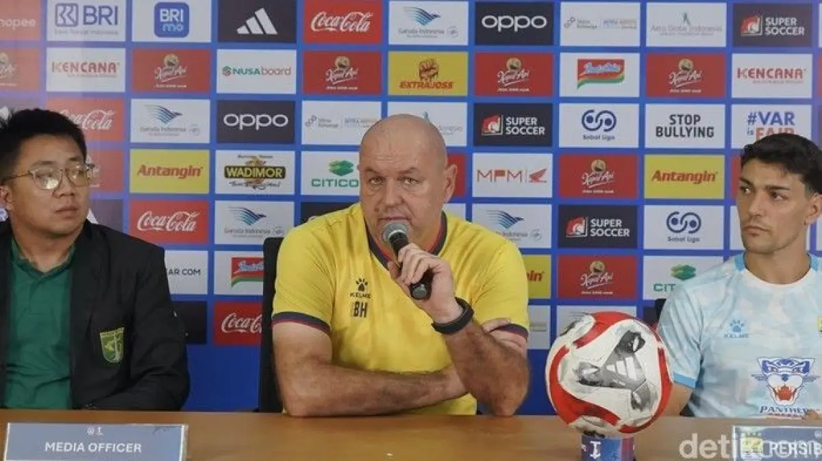 Pelatih Persib Bandung, Bojan Hodak (Foto: Raihan Akbar Mahendra/detikJatim)