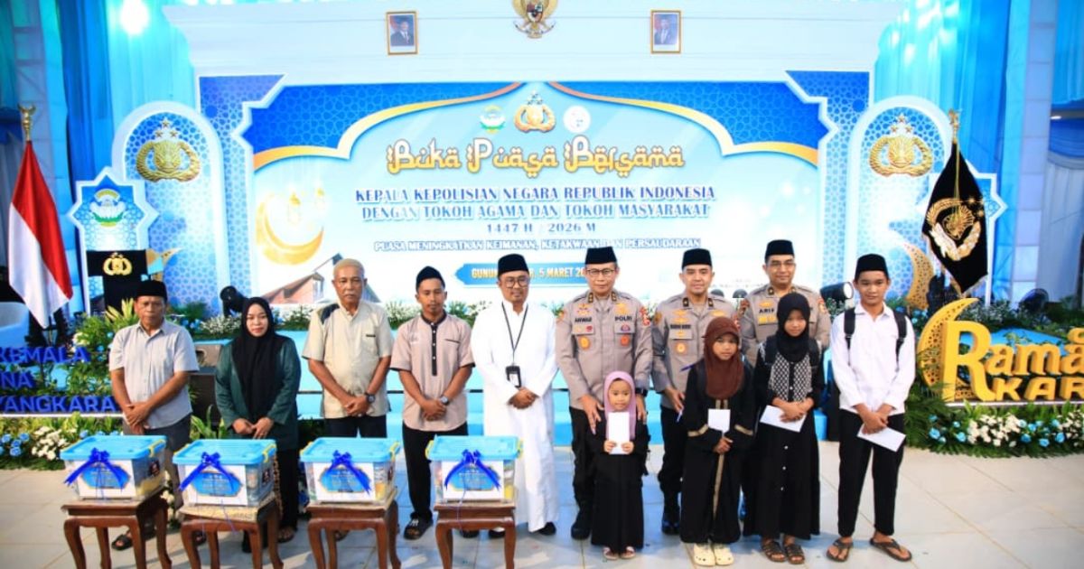 Pembangunan SMA Kemala Taruna Bhayangkara Bogor Capai 60 Persen, Polri Gelar Buka Puasa Bersama Warga Gunung Sindur