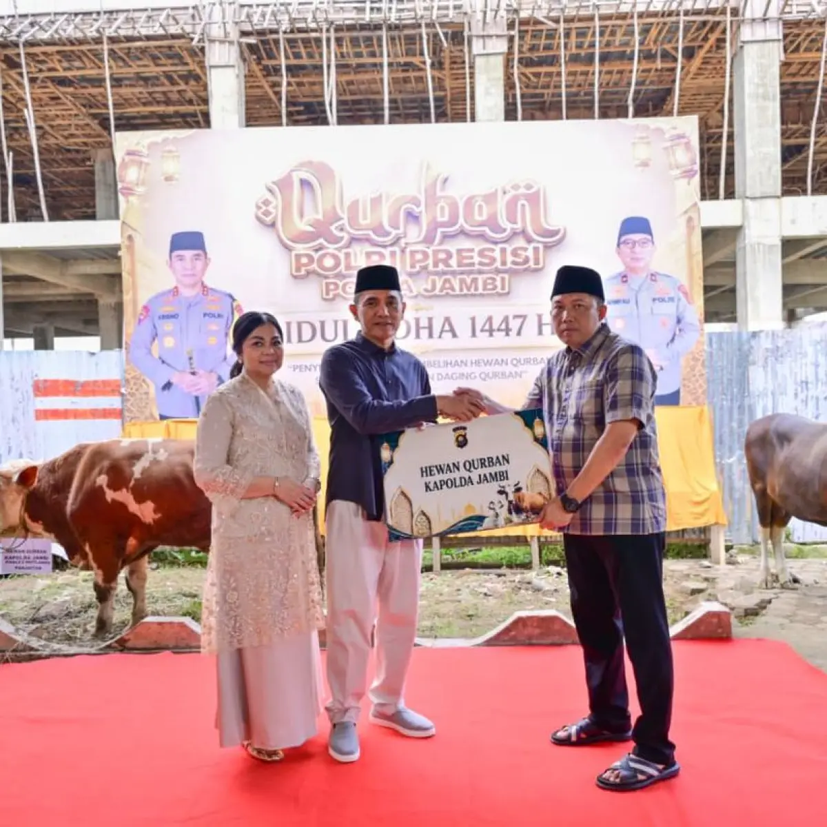 Polda Jambi Wujudkan Semangat Berbagi di Idul Adha 1447 H Melalui Program Distribusi Hewan Kurban