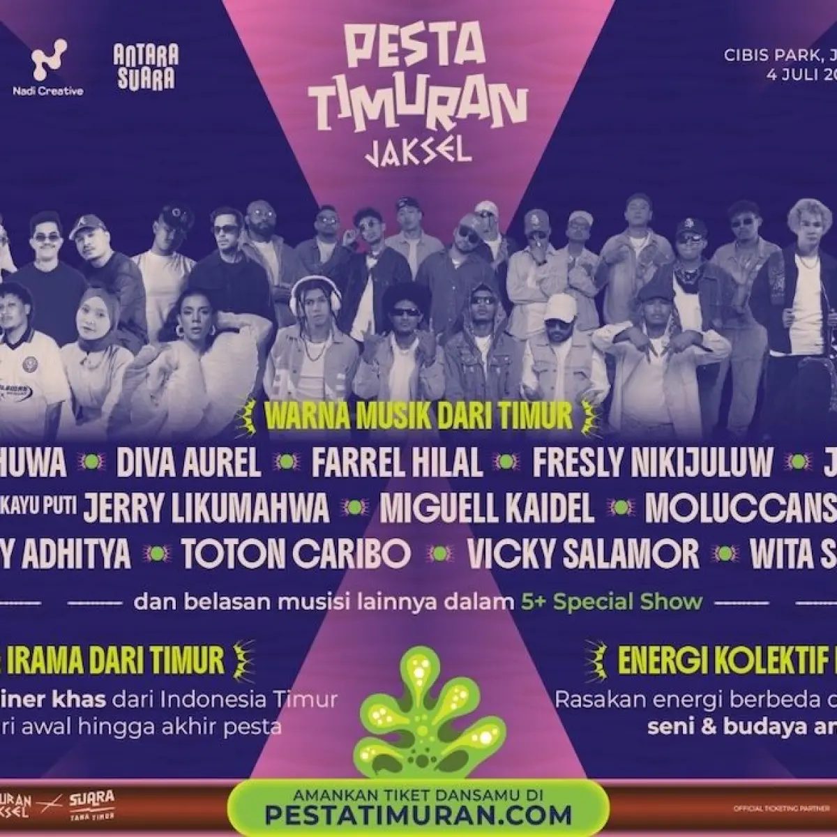 Euforia Musik Timur Menggema di Ibu Kota: Tiket Konser Pesta Timuran Jaksel Resmi Tersedia untuk Publik