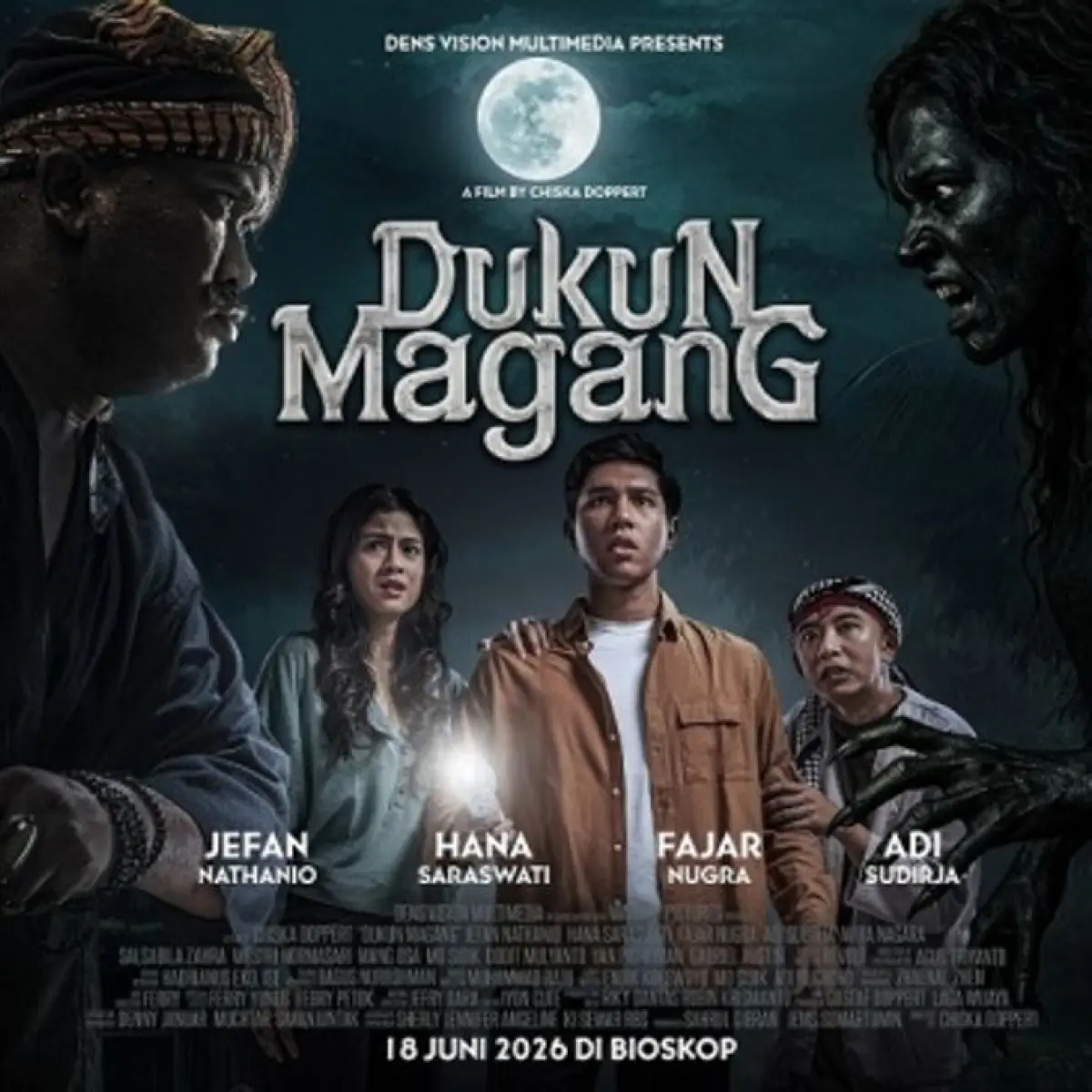 Kombinasi Unik Horor dan Komedi dalam 'Dukun Magang' Chiska Doppert Siap Tayang Juni 2026