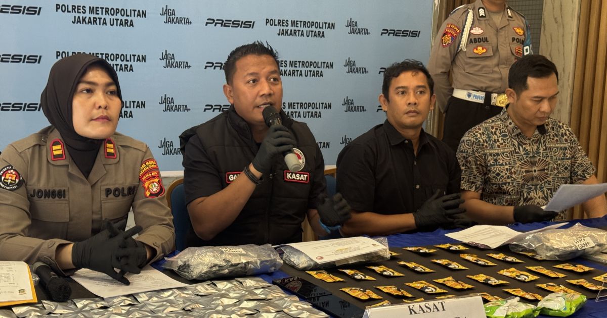 Polres Jakut Bongkar Peredaran Narkotika Golongan II dalam Liquid Vape Senilai Rp 1,5 Miliar