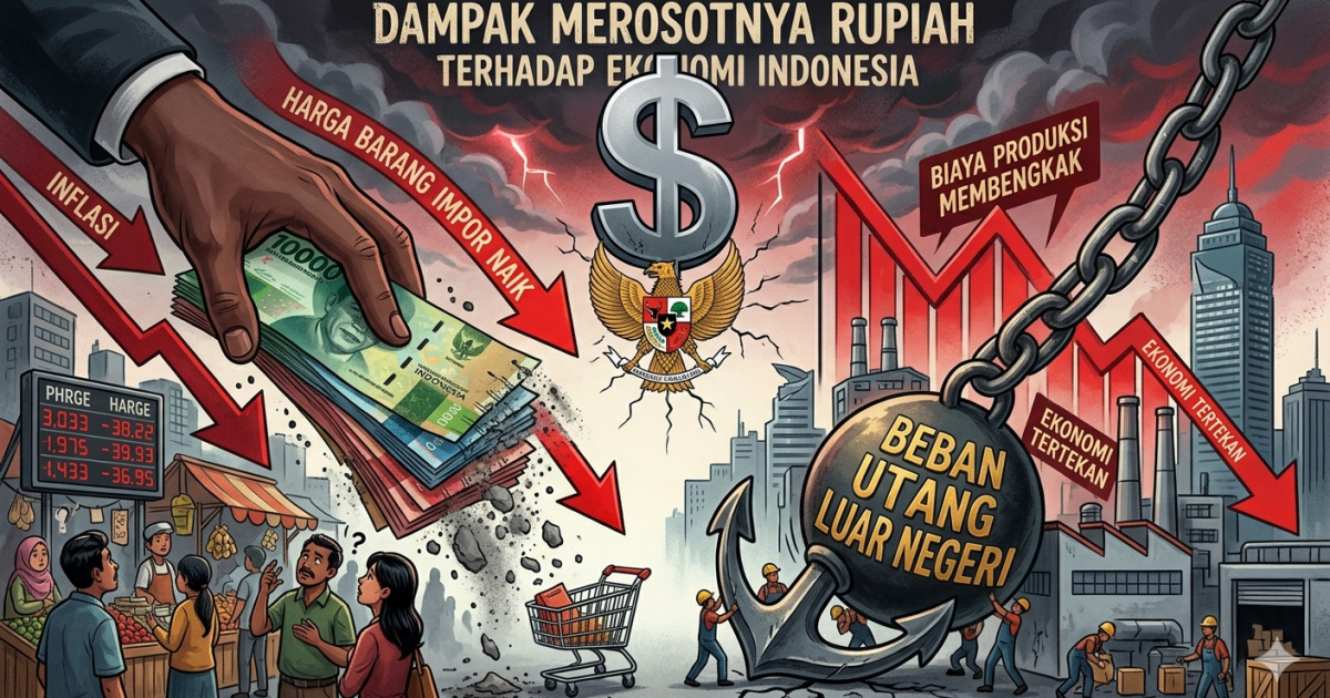 Tekanan Rupiah Terhadap Dolar AS: Analisis Dampak Pelemahan Mata Uang pada Stabilitas Ekonomi Domestik