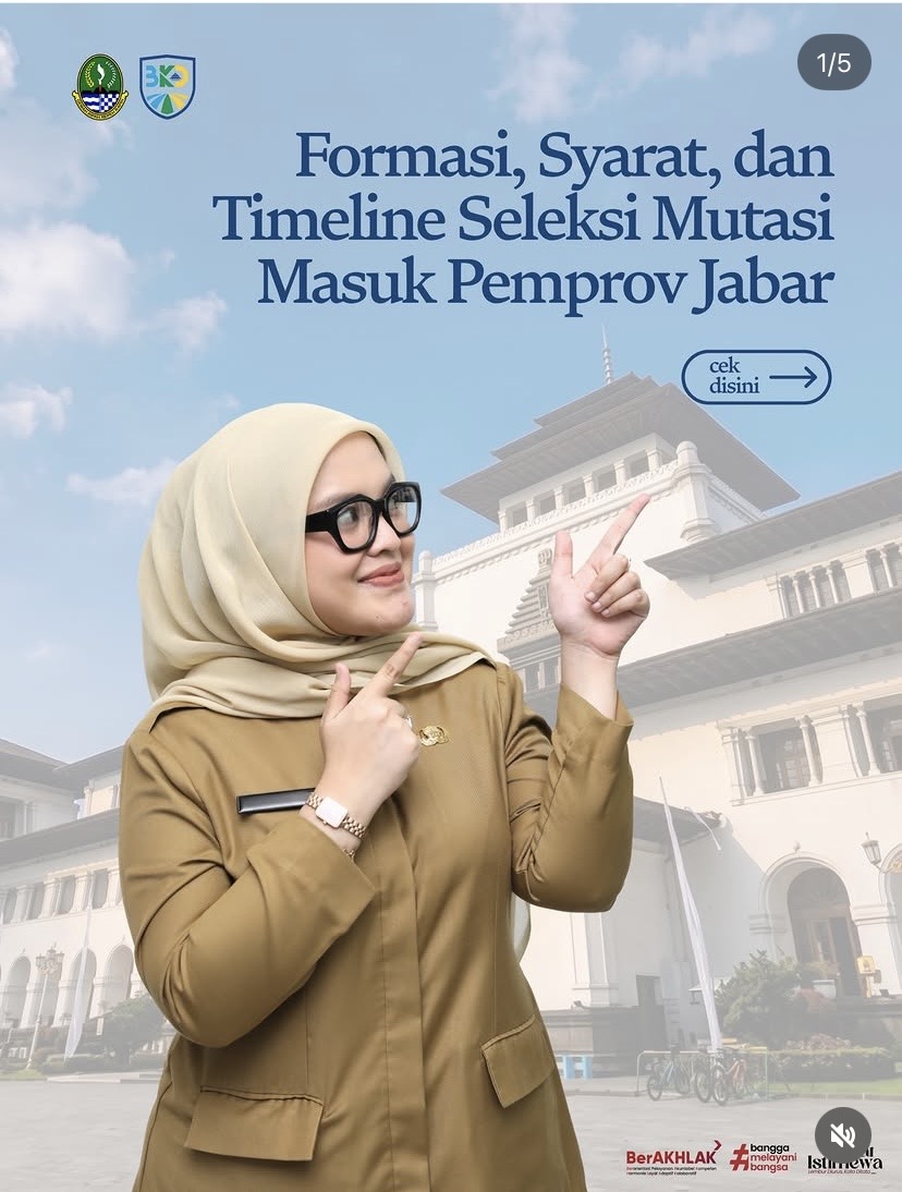 Pemprov Jabar Buka Pendaftaran Mutasi PNS Periode 2026, ASN Siap Bersiap