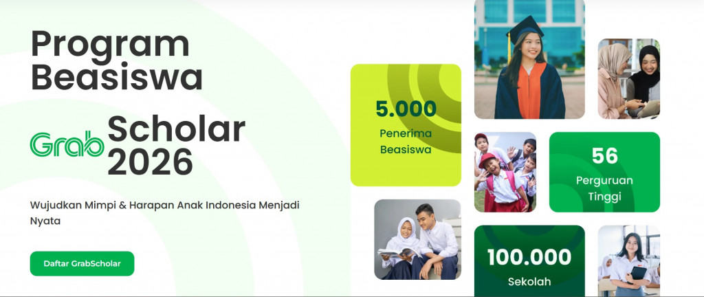 Grab Buka Pendaftaran Beasiswa 2026: Kesempatan Emas Mahasiswa Raih Dukungan Finansial dan Pengalaman Profesional