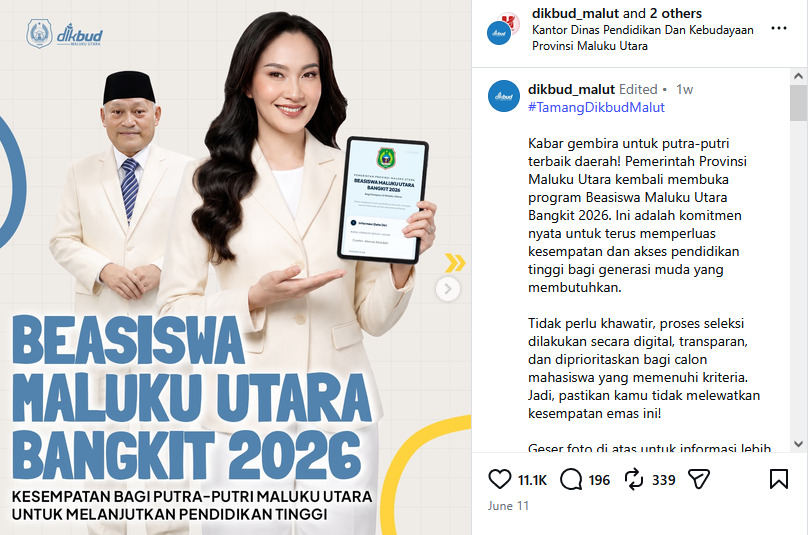 Jembatan Pendidikan Tinggi: Pemerintah Alokasikan Beasiswa Eksklusif untuk Talenta Unggulan Maluku Utara