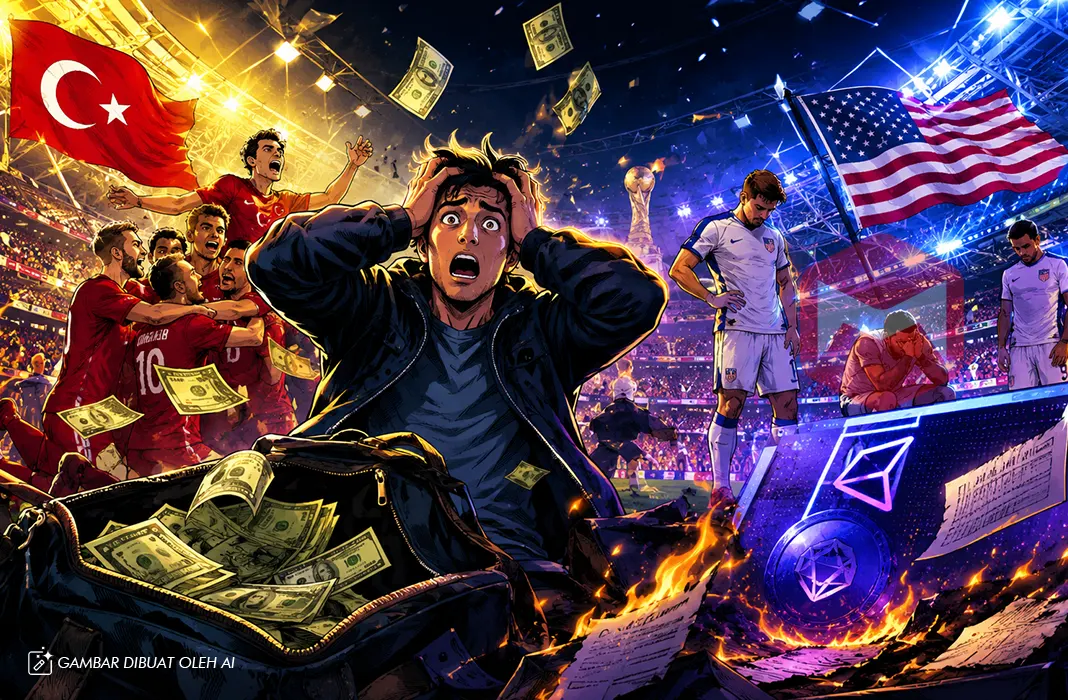 Prediksi Hasil Piala Dunia 2026 Gagal Total, Portofolio Trader Kripto Terpukul Kerugian Miliaran