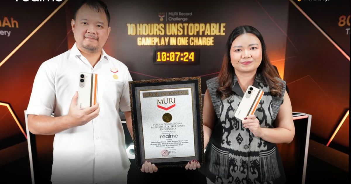 Baterai Raksasa 8000mAh, realme P4xukir Rekor Dunia Main MOBA 10 Jam Nonstop