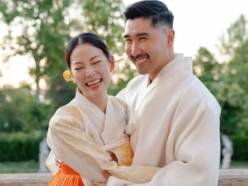 Momen Sakral Bintang Hollywood Arden Cho Rayakan Ikatan Cinta dengan Sentuhan Budaya Korea di Italia