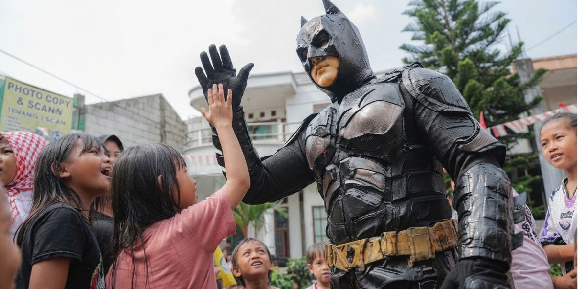 Aksi Unik Wakil Wali Kota Bogor Berbalut Kostum Batman di Perayaan Kemerdekaan