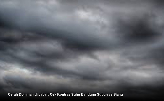 Cerah Dominan di Jabar: Cek Kontras Suhu Bandung Subuh vs Siang