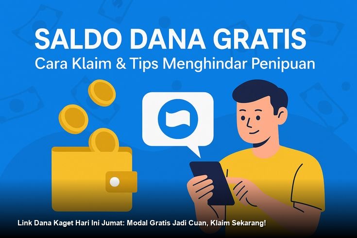 Link Dana Kaget Hari Ini Jumat: Modal Gratis Jadi Cuan, Klaim Sekarang!