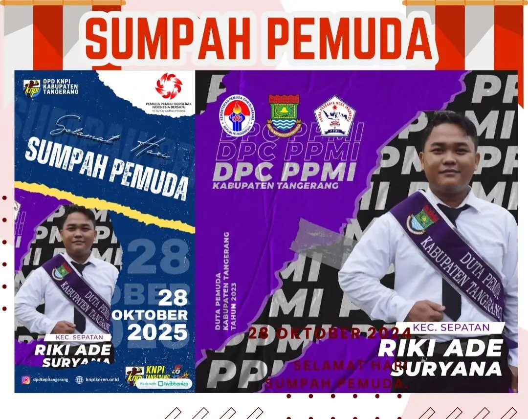 Riki Ade Suryana Refleksi Hari Sumpah Pemuda 2025 : Pemuda Harus Jadi Penggerak Perubahan Nyata