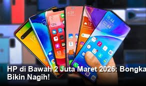 Tampilan elegan dari sebuah smartphone modern berwarna biru metalik yang diletakkan di atas meja studio dengan pencahayaan profesional.